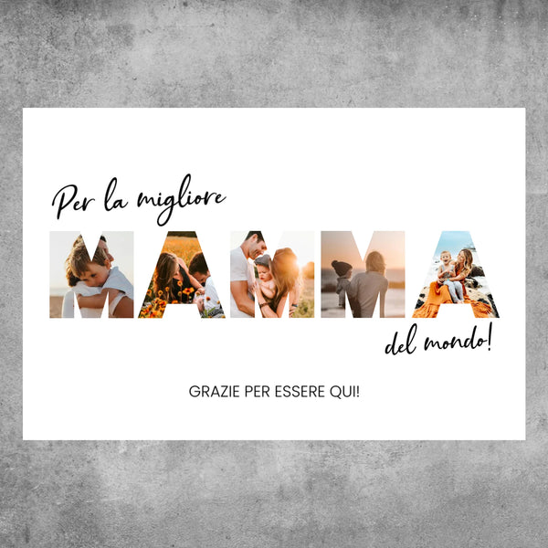 Poster personalizzato - Per la migliore mamma del mondo